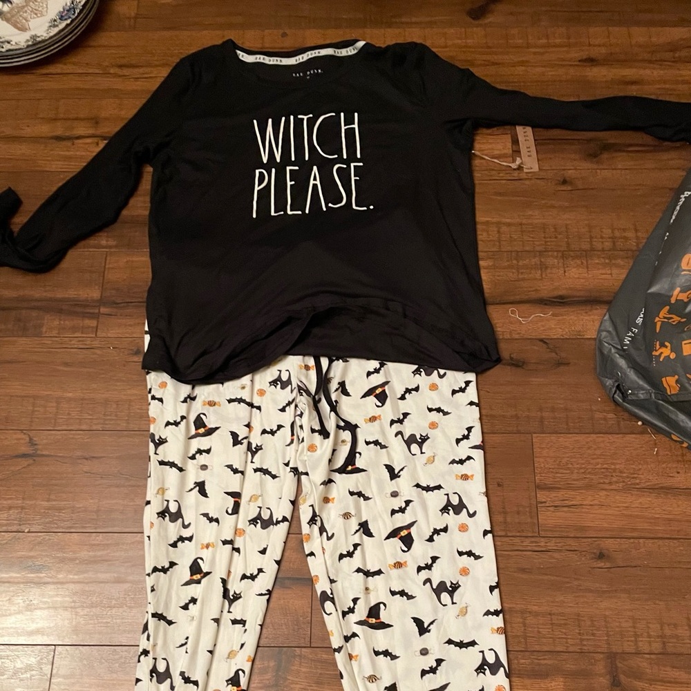 Rae Dunn witch please Halloween pajamas